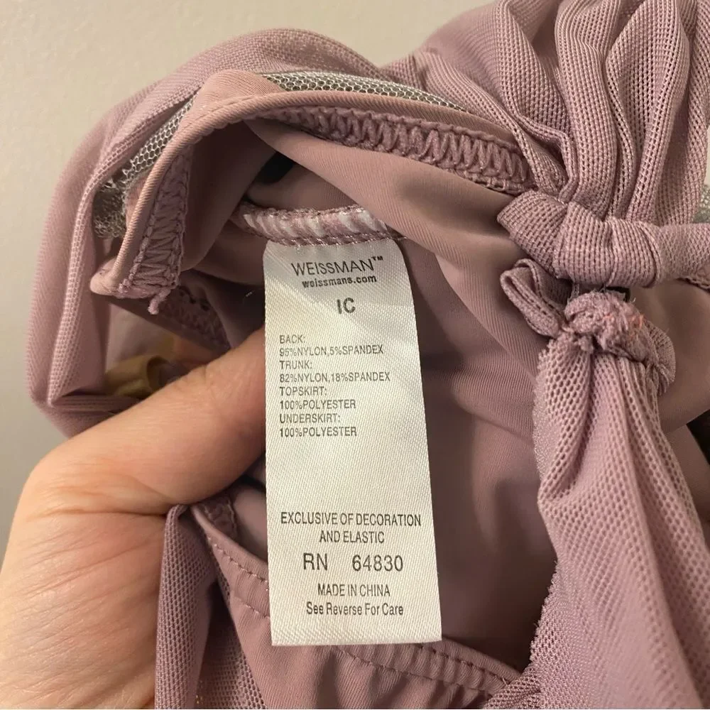 WEISSMAN Dance lyrical ballet dress ombre mauve Little Do You Know 11270 IC 7/8